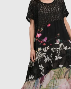 Women Alembika Plus<Adaline Tiered Maxi Dress, Floral