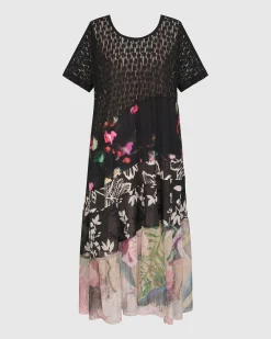 Women Alembika Plus<Adaline Tiered Maxi Dress, Floral