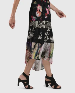Women Alembika Plus<Adaline Tiered Maxi Skirt, Mix