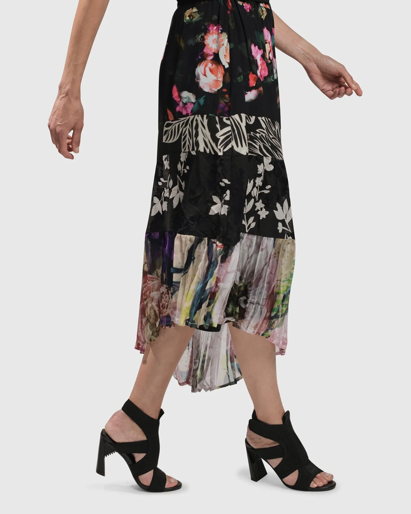 Women Alembika Plus<Adaline Tiered Maxi Skirt, Mix