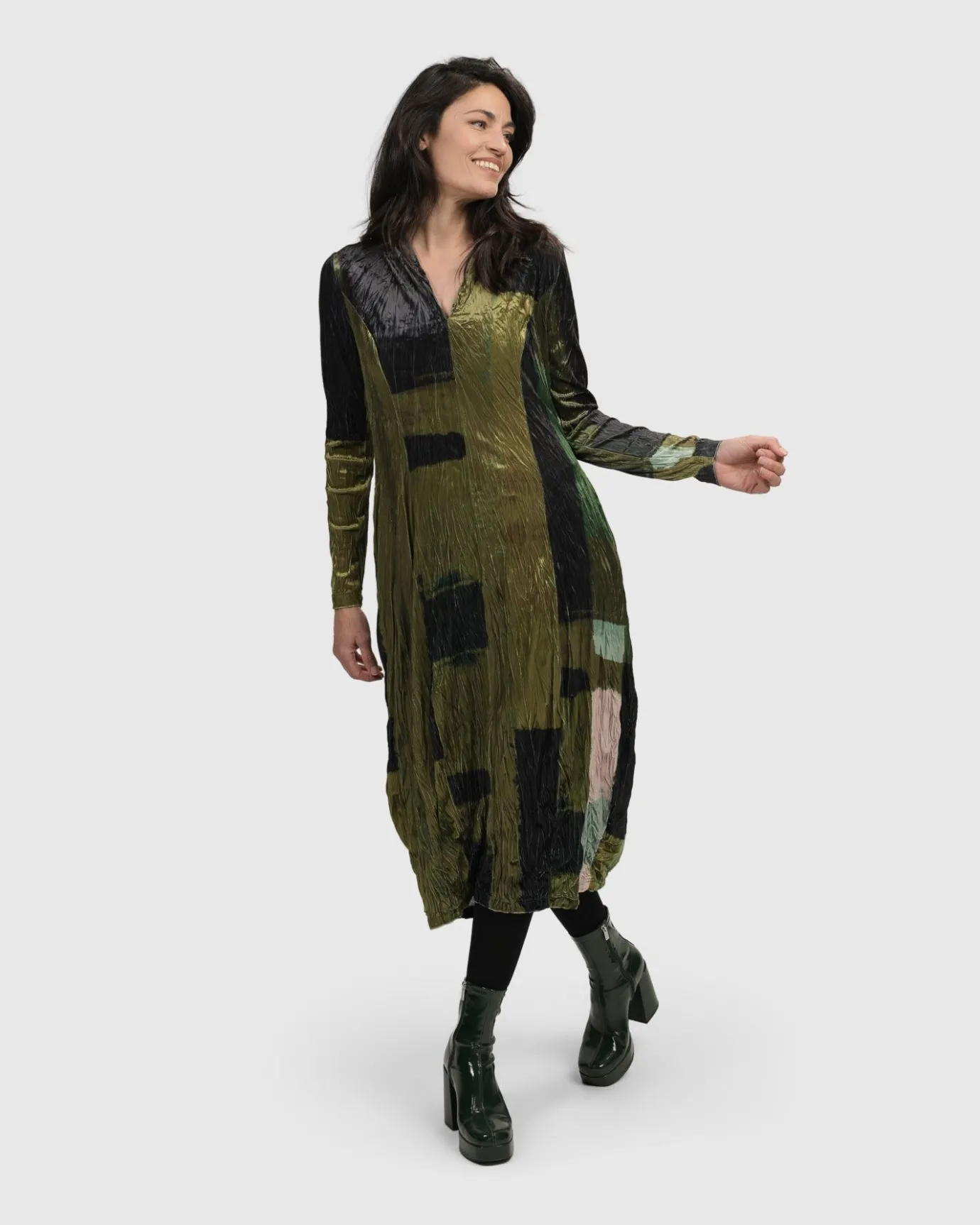 Women Alembika Dresses<Al Fresco Cocoon Dress, Olive