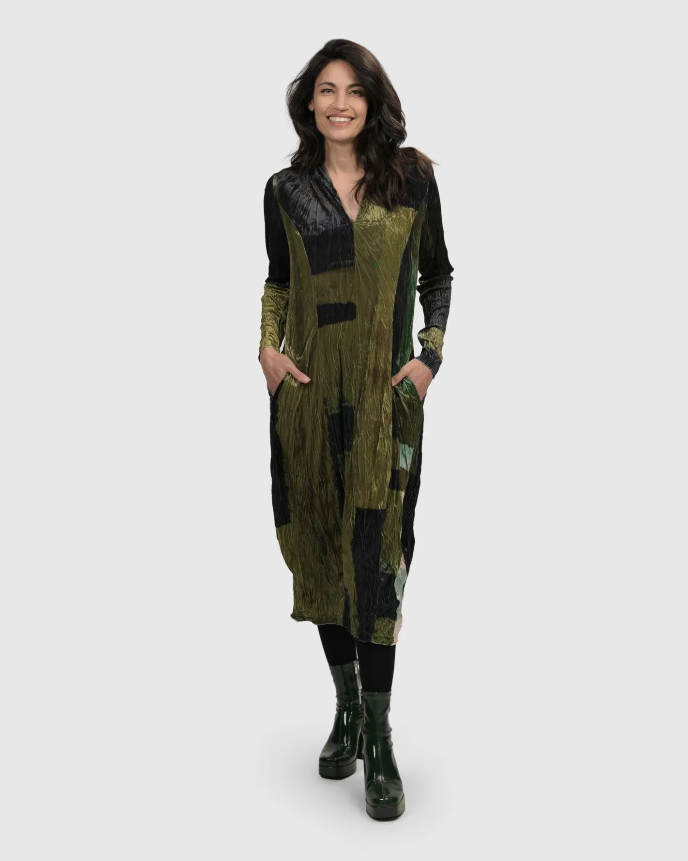 Women Alembika Dresses<Al Fresco Cocoon Dress, Olive