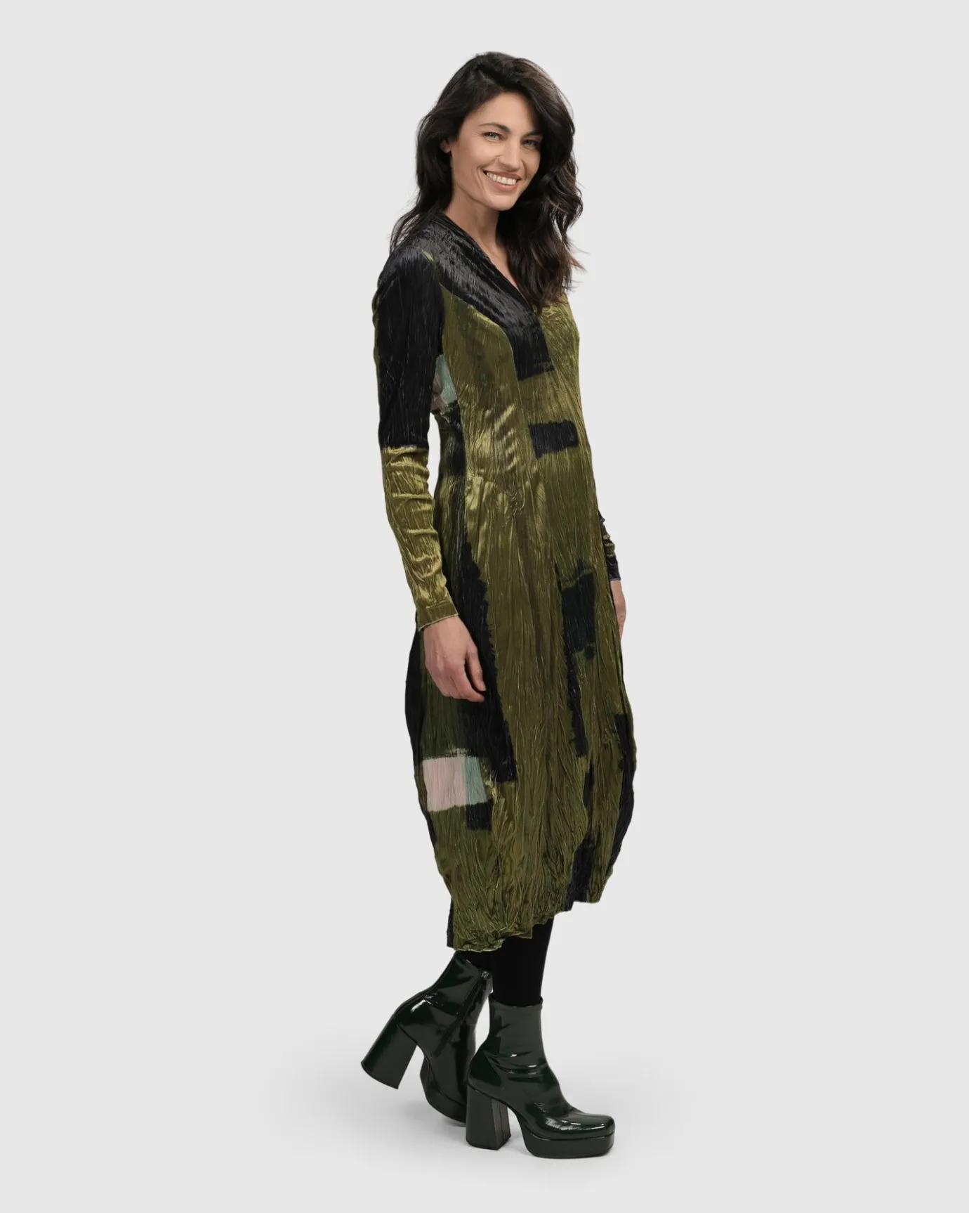 Women Alembika Dresses<Al Fresco Cocoon Dress, Olive