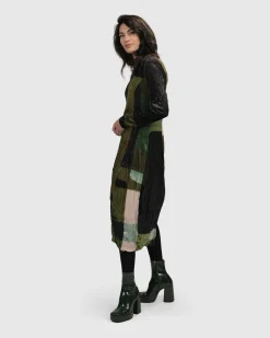 Women Alembika Dresses<Al Fresco Cocoon Dress, Olive