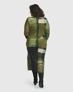 Women Alembika Plus<Al Fresco Maxi Dress, Olive
