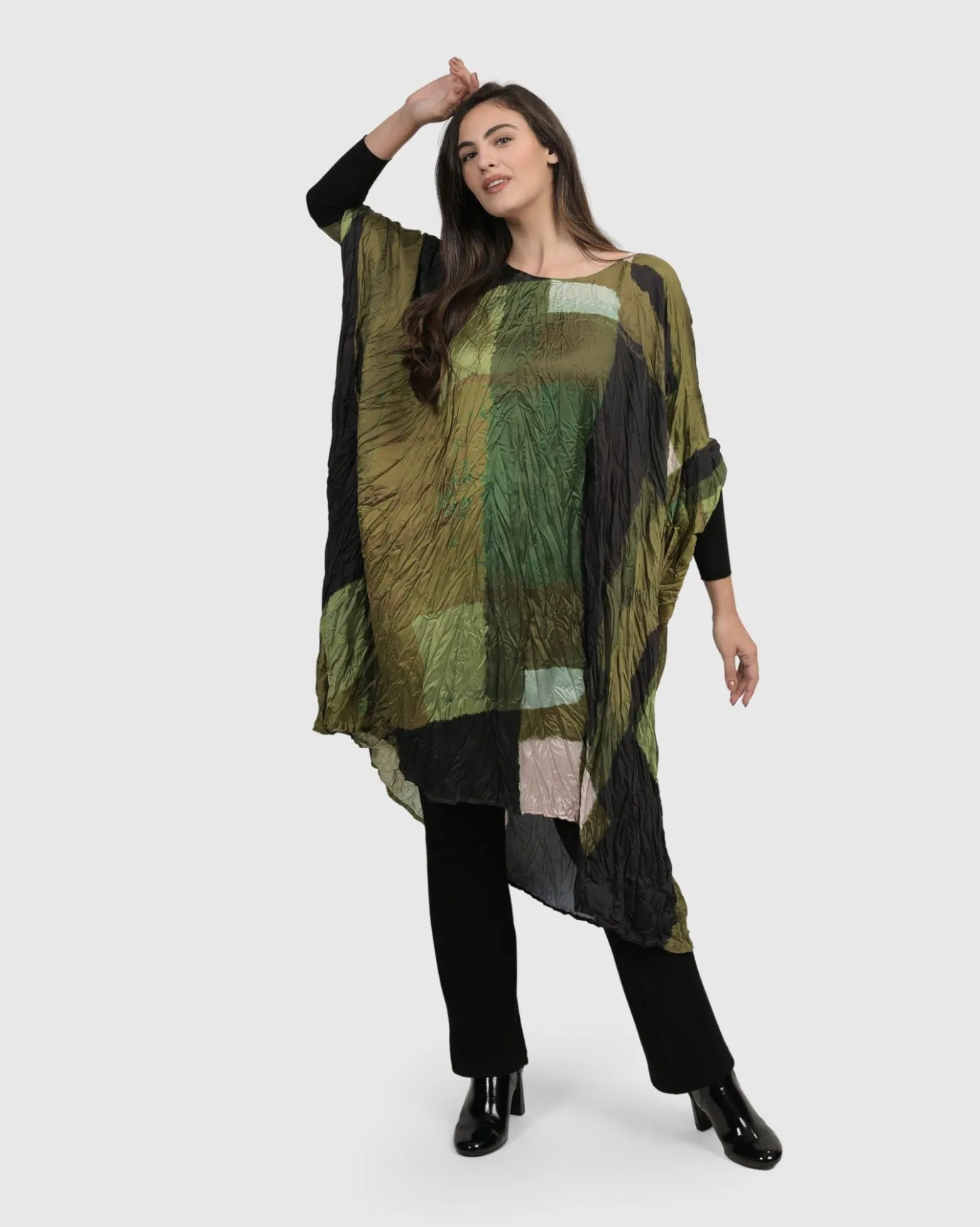 Women Alembika Dresses<Al Fresco Muumuu Dress, Olive