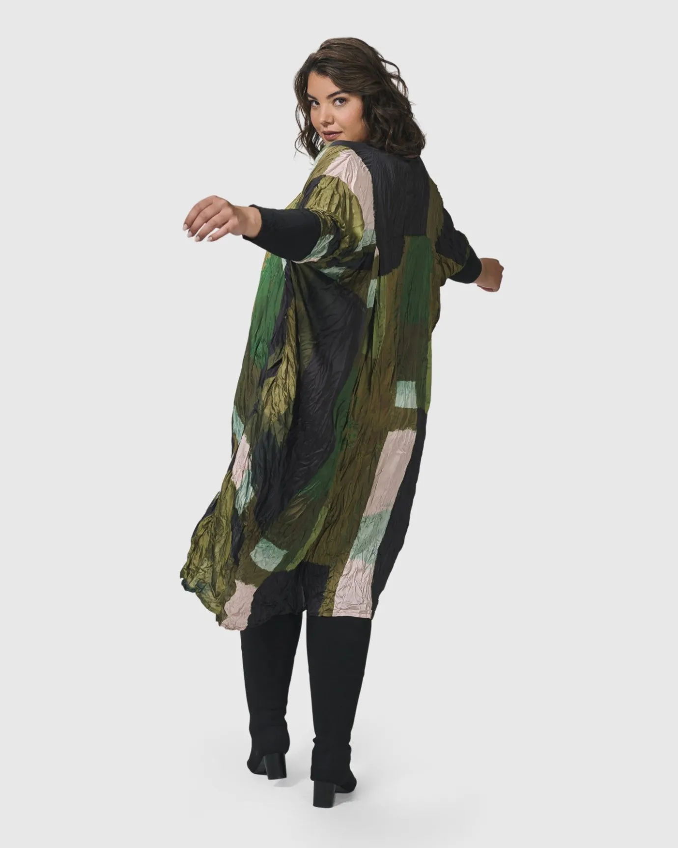 Women Alembika Dresses<Al Fresco Muumuu Dress, Olive