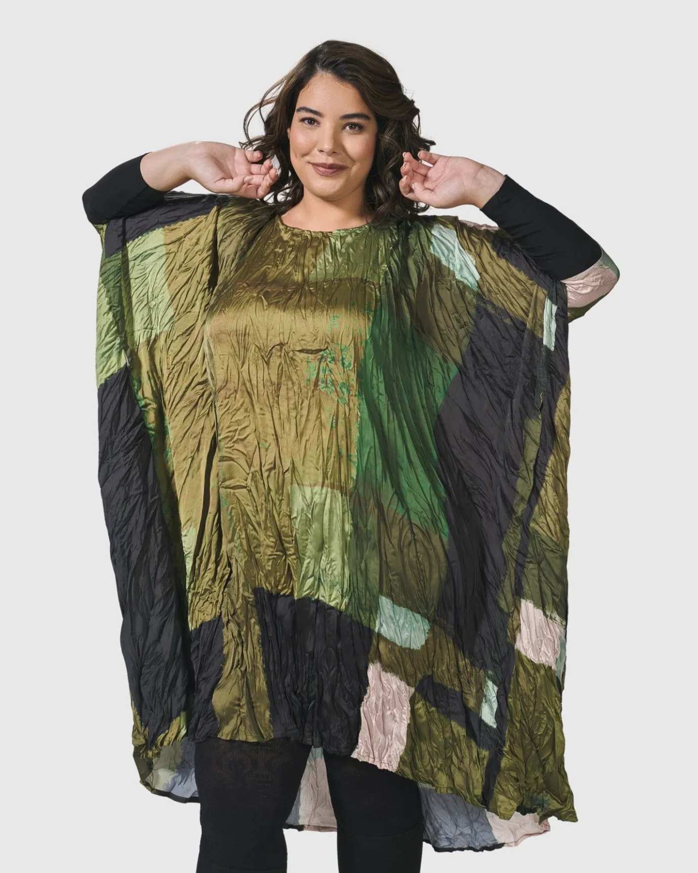 Women Alembika Dresses<Al Fresco Muumuu Dress, Olive