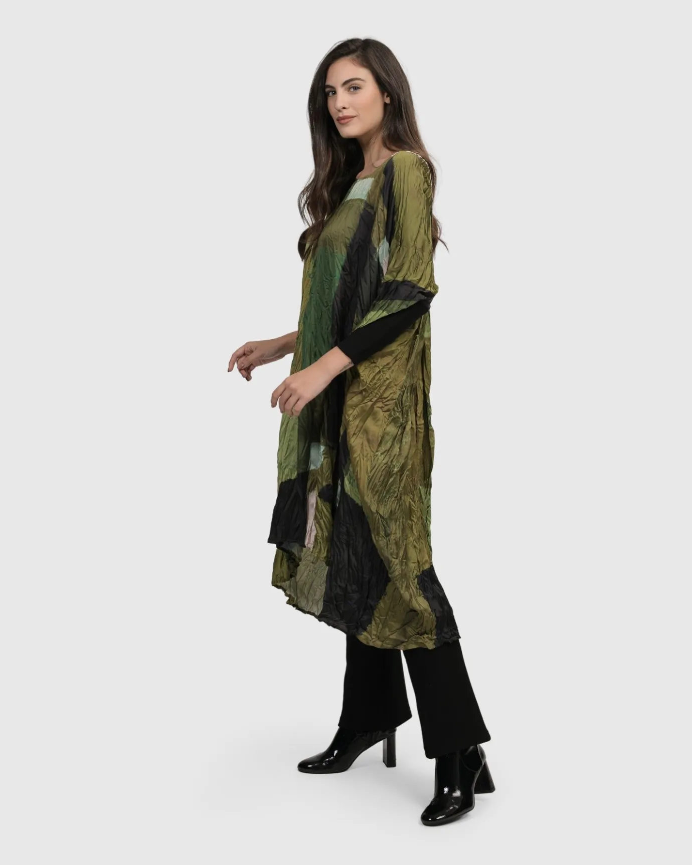 Women Alembika Dresses<Al Fresco Muumuu Dress, Olive