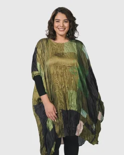 Women Alembika Plus<Al Fresco Muumuu Dress, Olive