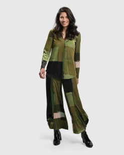 Women Alembika Pants & Skirts<Al Fresco Punto Pants, Olive