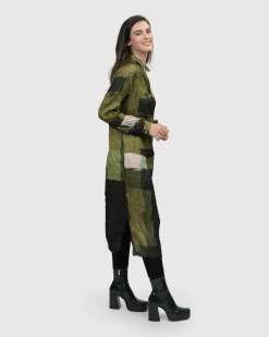 Women Alembika Plus<Al Fresco Shirt Dress, Olive
