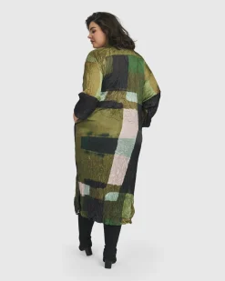 Women Alembika Plus<Al Fresco Shirt Dress, Olive