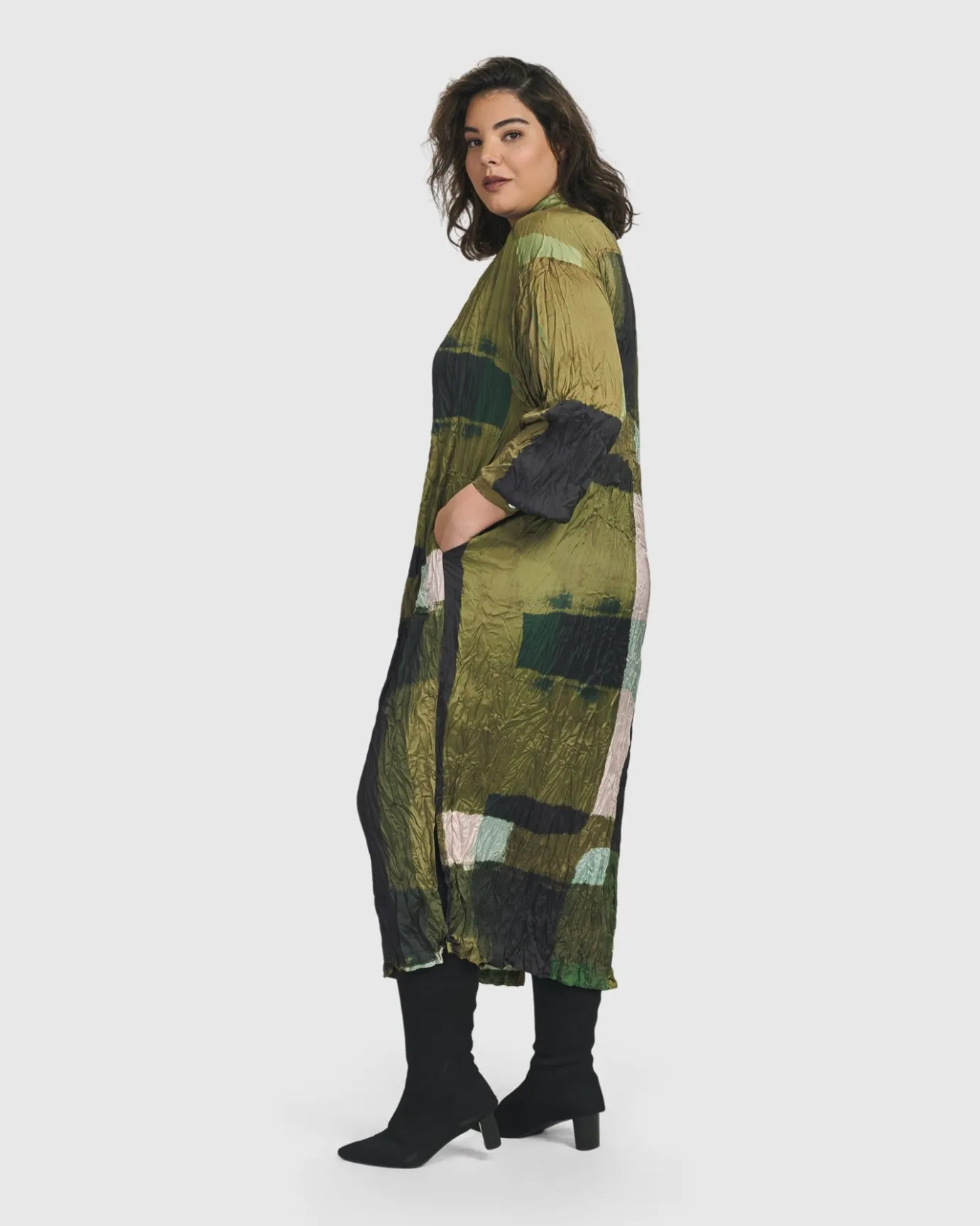 Women Alembika Plus<Al Fresco Shirt Dress, Olive
