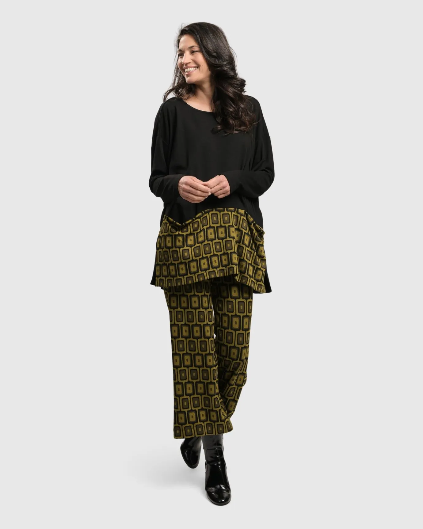 Women Alembika Tops & Tunics<Alice Apron Pocket Top, Chartreuse