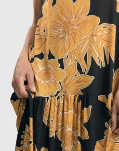 Women Alembika Plus<Aloha Sleeveless Maxi Dress, Gold