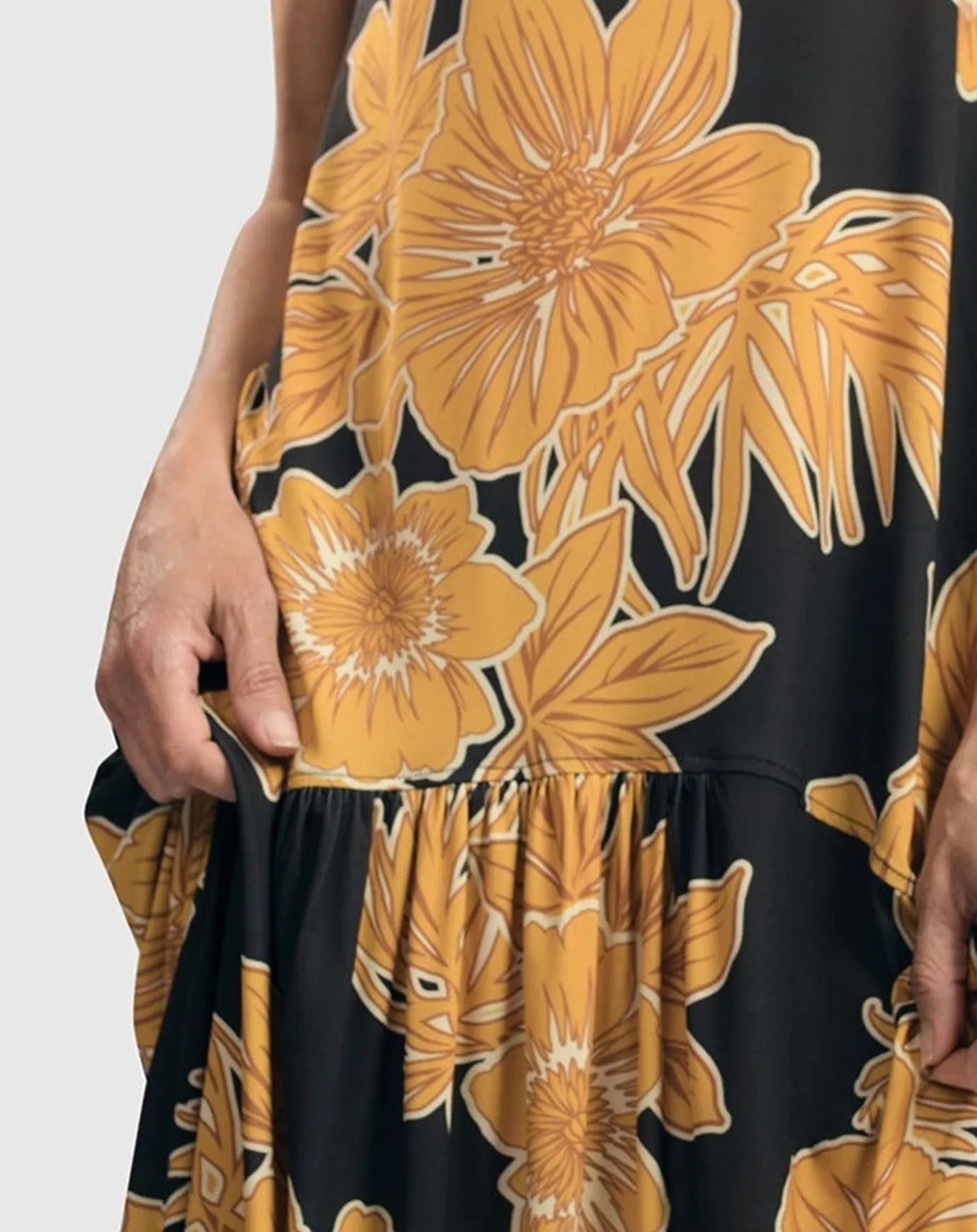 Women Alembika Plus<Aloha Sleeveless Maxi Dress, Gold