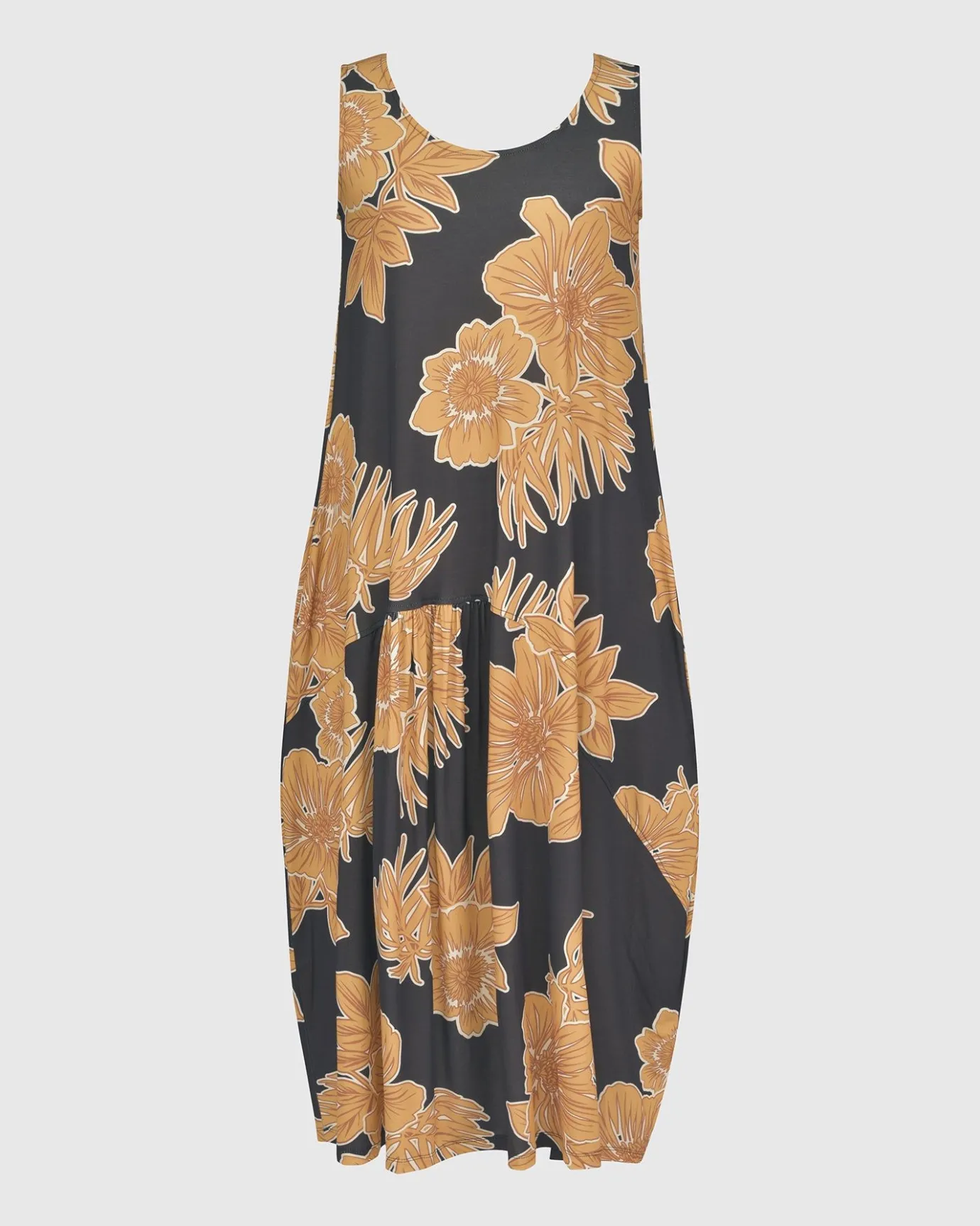 Women Alembika Dresses<Aloha Sleeveless Maxi Dress, Gold