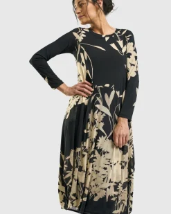 Women Alembika Dresses<Amber Cocoon Dress, Floral
