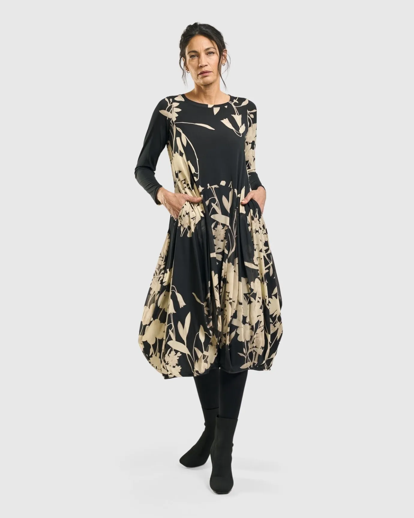 Women Alembika Plus<Amber Cocoon Dress, Floral