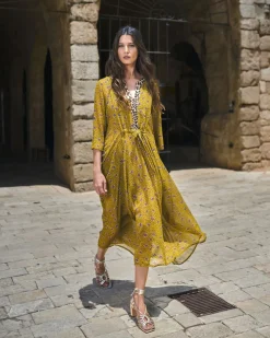 Women Alembika Plus<Amelie V-Neck Caftan, Meadow