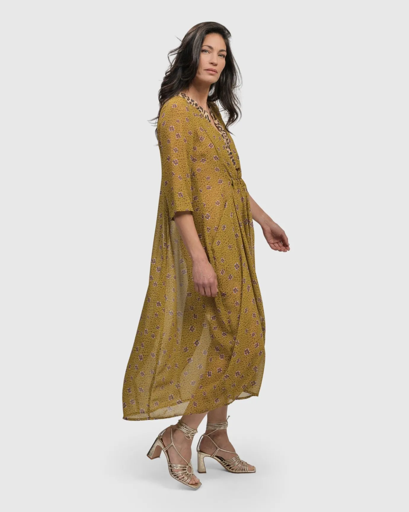 Women Alembika Plus<Amelie V-Neck Caftan, Meadow
