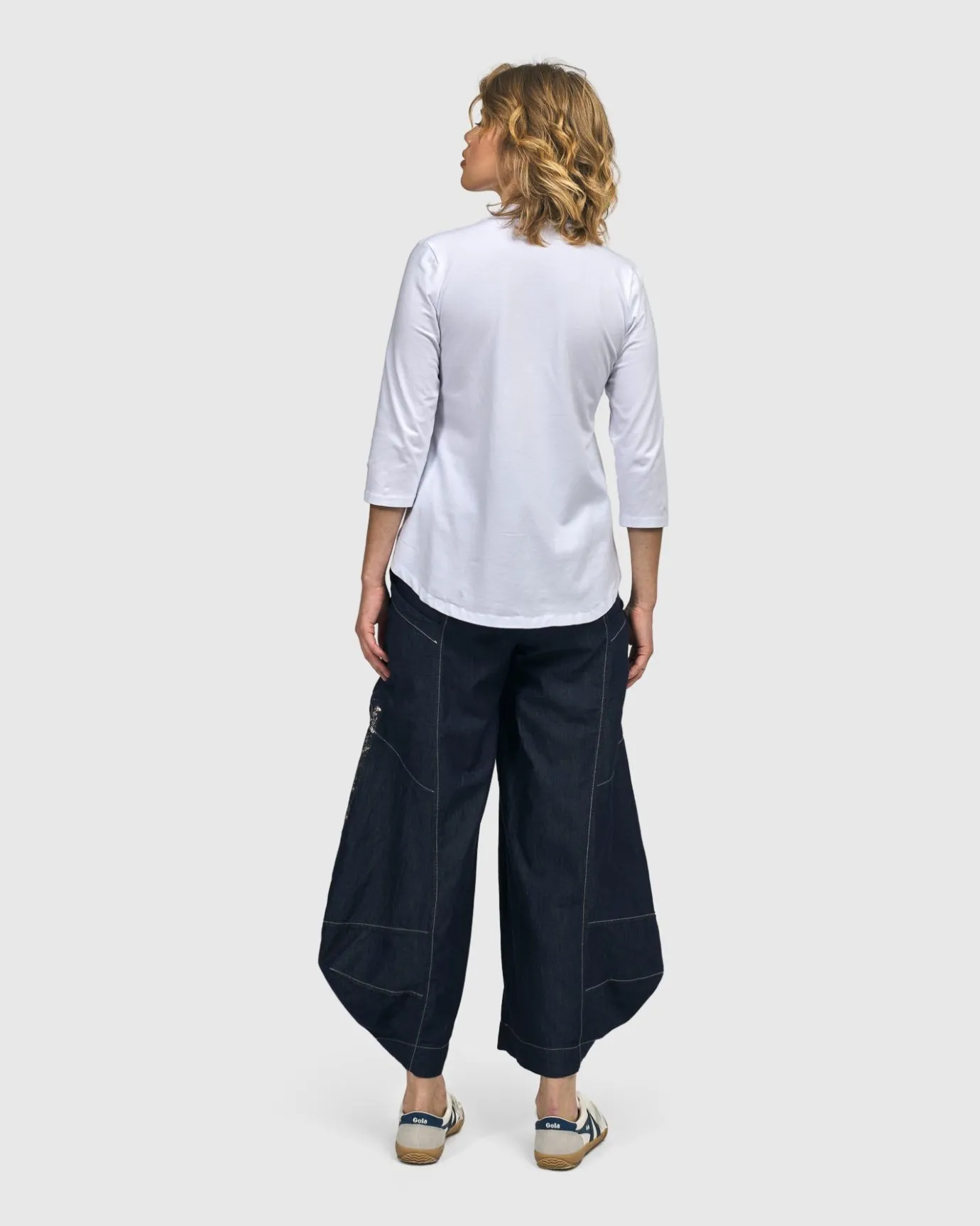 Women Alembika Tops & Tunics<Anchorage V-Neck Top, White