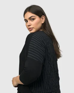 Women Alembika Jackets<Andromeda Cropped Cardigan, Stripes