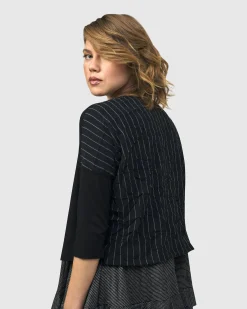 Women Alembika Jackets<Andromeda Cropped Cardigan, Stripes