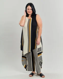 Women Alembika Tops & Tunics<Ani Sleeveless Tunic Top, Stripes