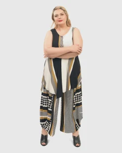 Women Alembika Tops & Tunics<Ani Sleeveless Tunic Top, Stripes