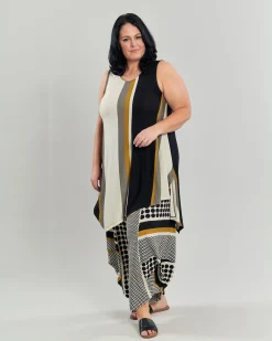 Women Alembika Tops & Tunics<Ani Sleeveless Tunic Top, Stripes