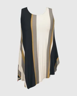 Women Alembika Tops & Tunics<Ani Sleeveless Tunic Top, Stripes