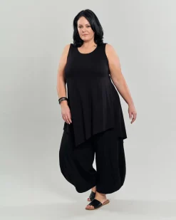 Women Alembika Tops & Tunics<Ani Sleeveless Tunic Top, Black