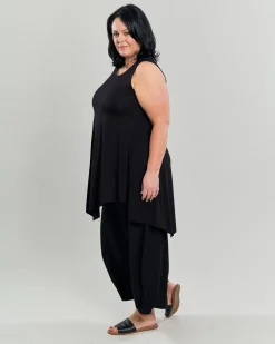 Women Alembika Tops & Tunics<Ani Sleeveless Tunic Top, Black