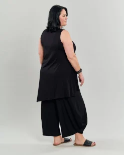 Women Alembika Tops & Tunics<Ani Sleeveless Tunic Top, Black