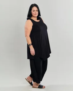 Women Alembika Tops & Tunics<Ani Sleeveless Tunic Top, Black