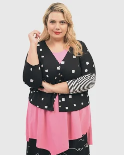 Women Alembika Plus<Ani Sleeveless Tunic Top, Bazooka