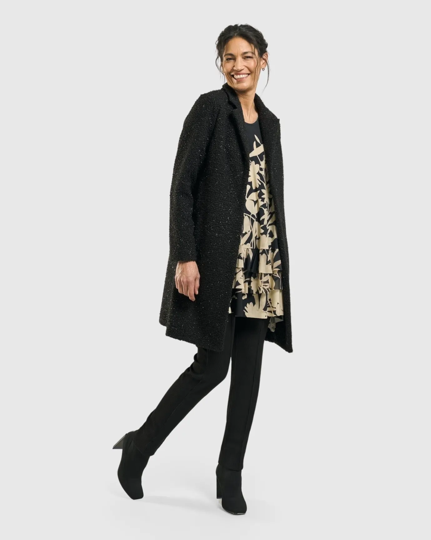 Women Alembika Jackets<Aquarius Cardigan Jacket, Charcoal