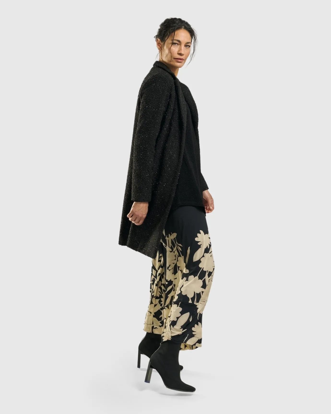 Women Alembika Jackets<Aquarius Cardigan Jacket, Charcoal