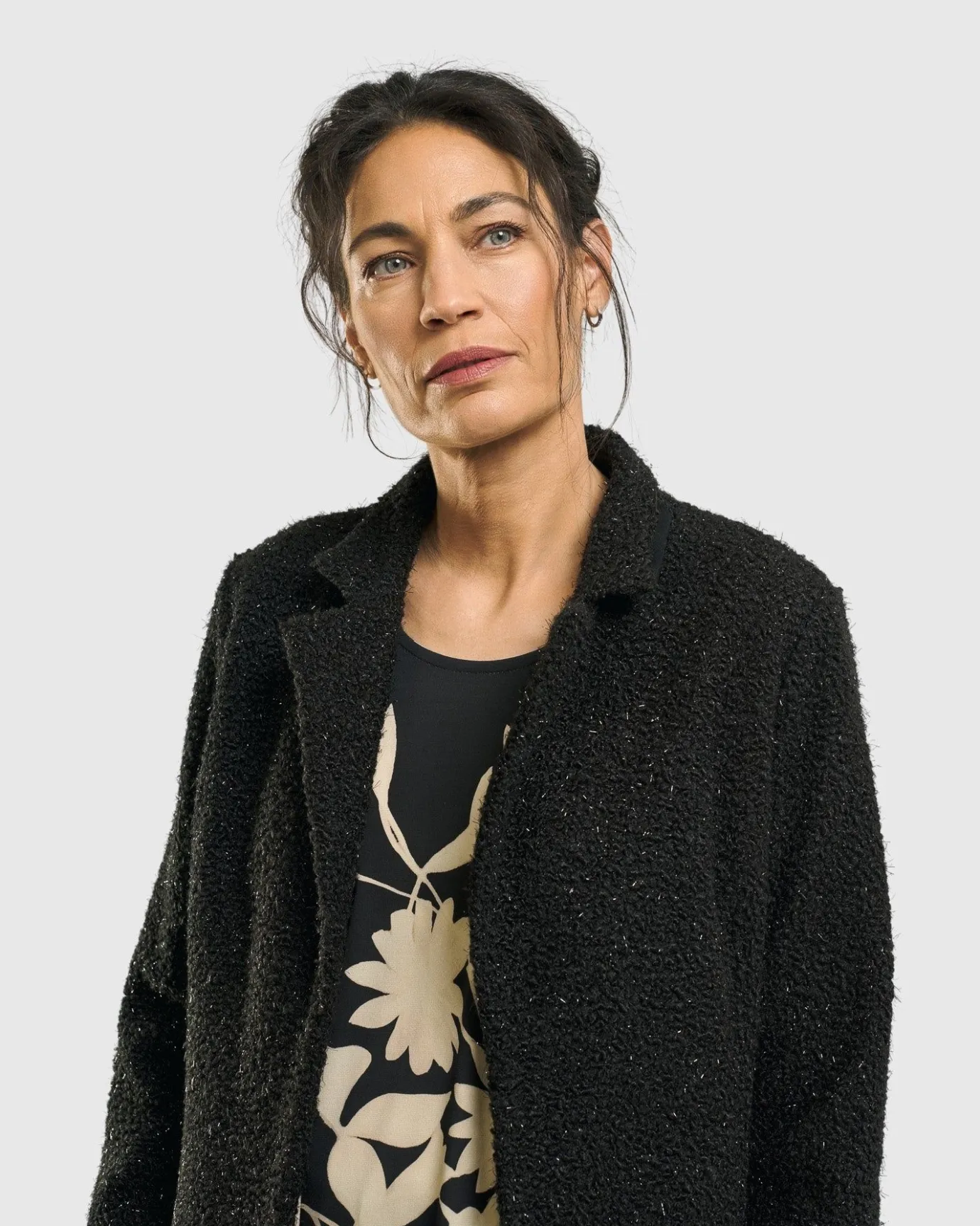 Women Alembika Jackets<Aquarius Cardigan Jacket, Charcoal