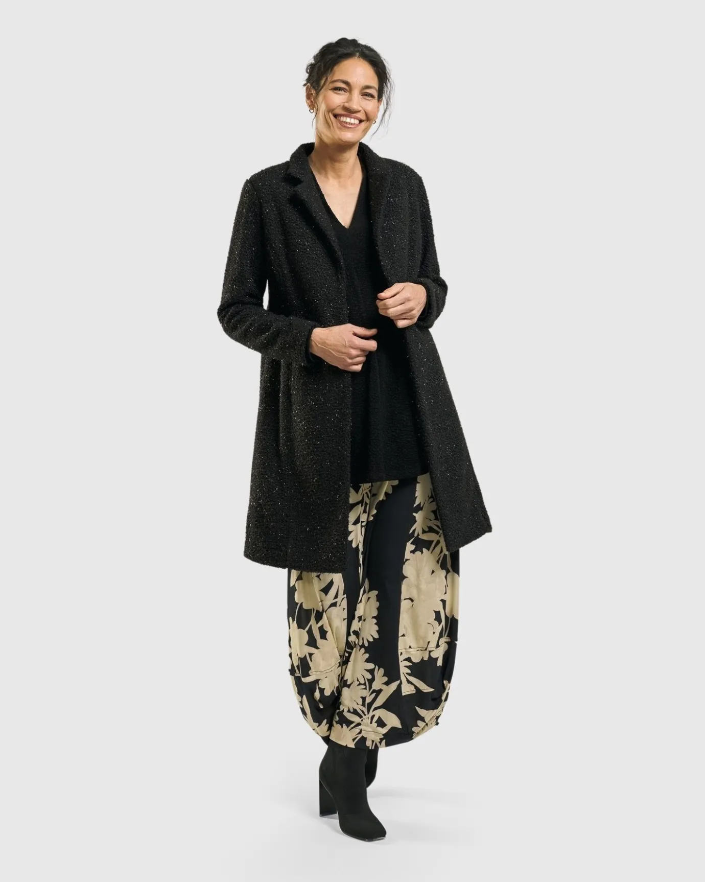 Women Alembika Jackets<Aquarius Cardigan Jacket, Charcoal