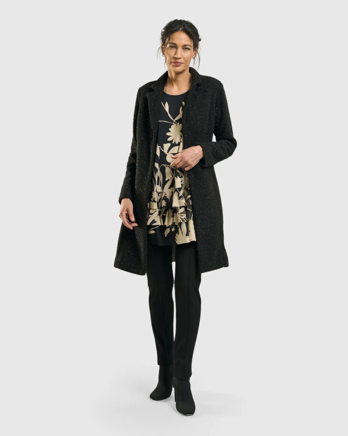 Women Alembika Jackets<Aquarius Cardigan Jacket, Charcoal