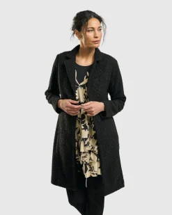 Women Alembika Jackets<Aquarius Cardigan Jacket, Charcoal
