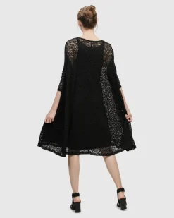 Women Alembika Dresses<Artemis Trapeze Dress, Black