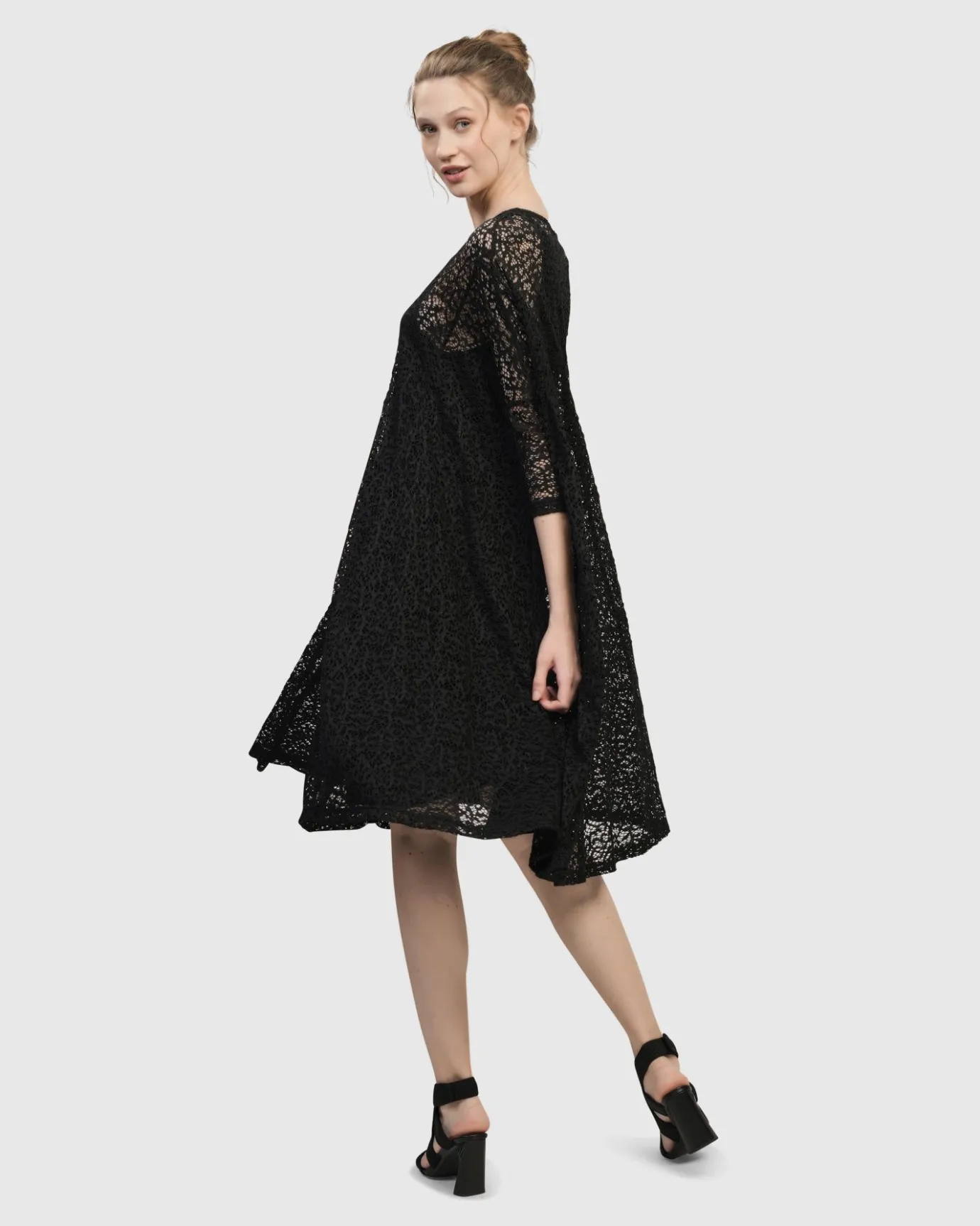 Women Alembika Plus<Artemis Trapeze Dress, Black