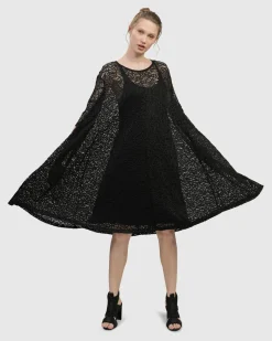 Women Alembika Plus<Artemis Trapeze Dress, Black