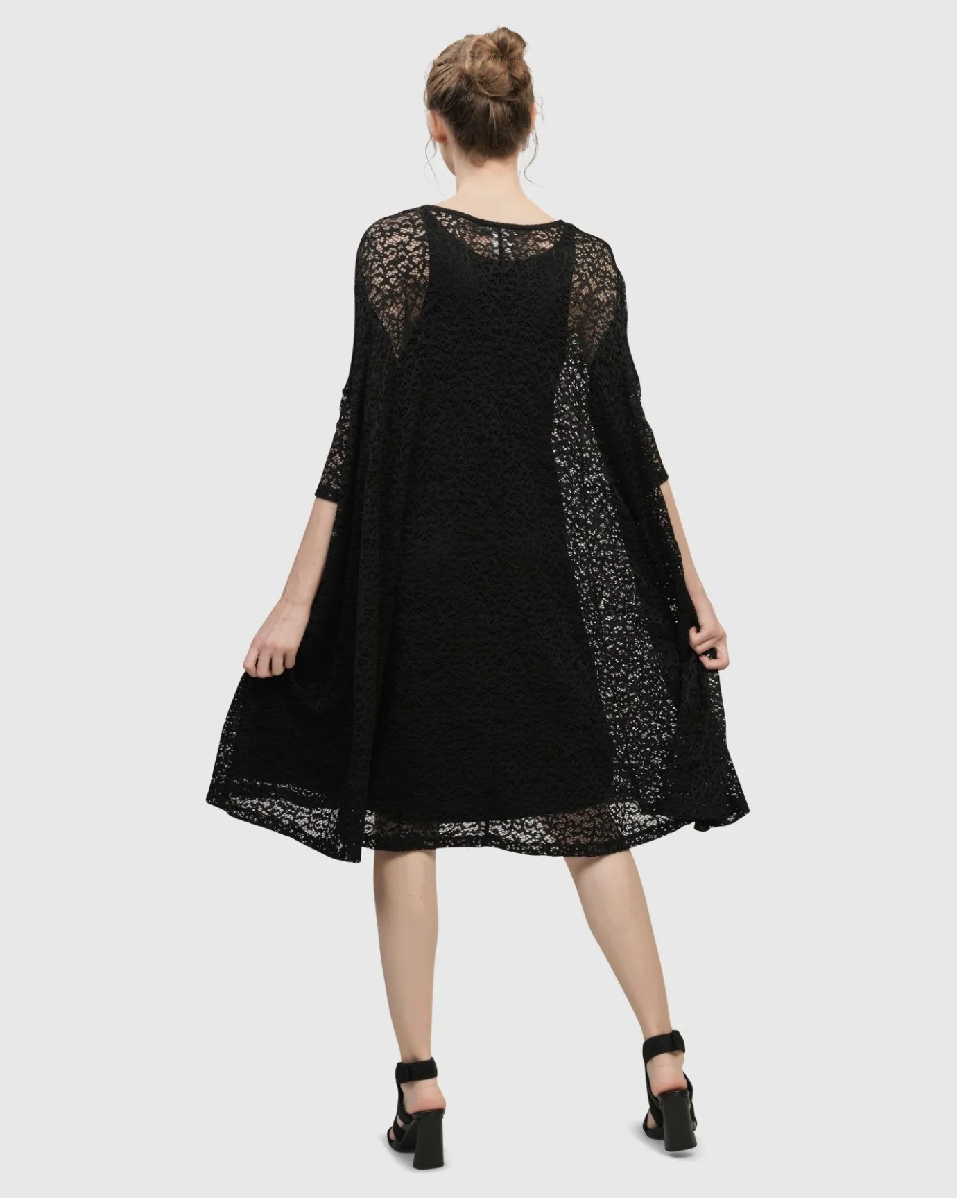 Women Alembika Plus<Artemis Trapeze Dress, Black