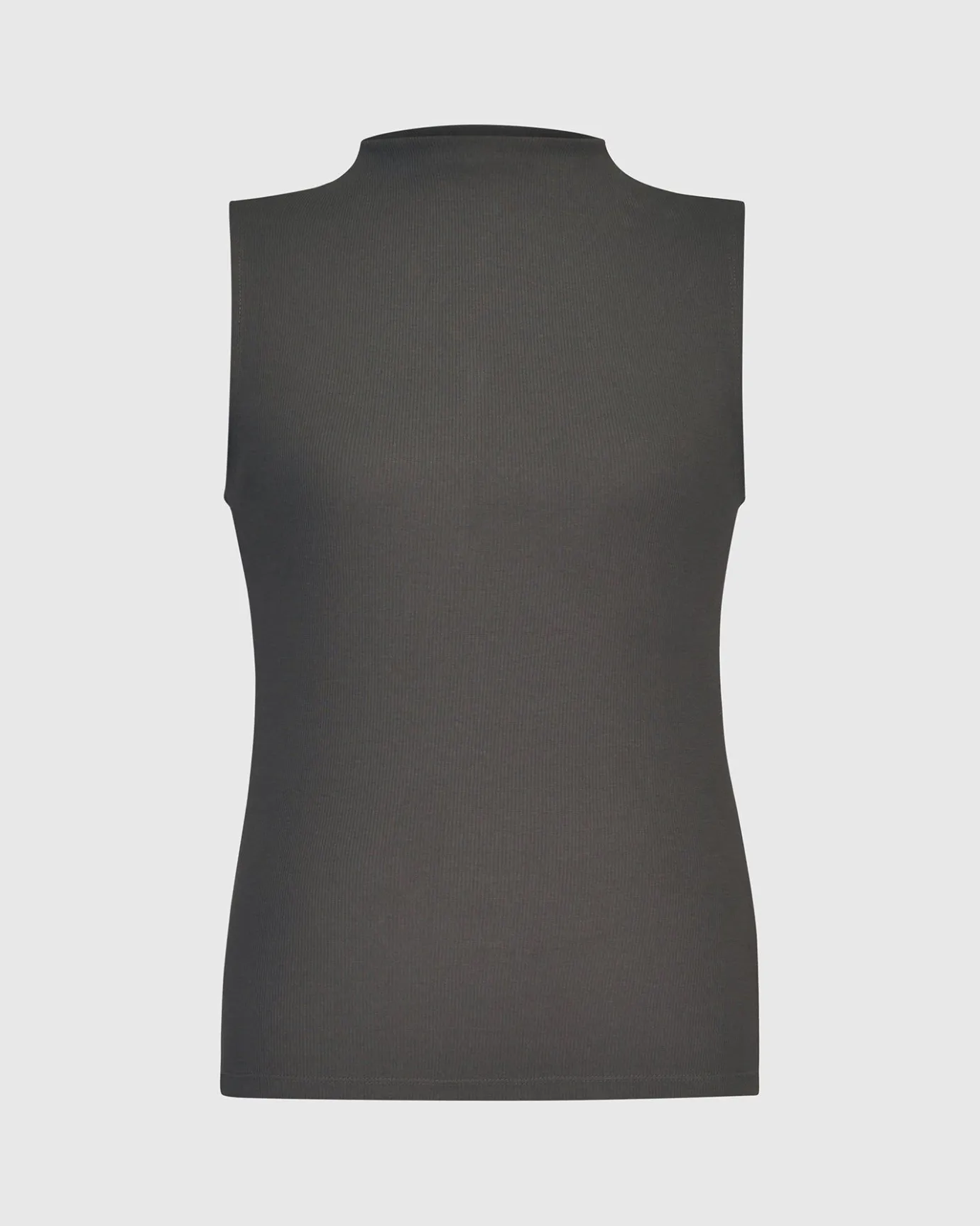Women Alembika Tops & Tunics<Asana High-Neck Top, Charcoal