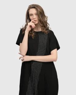 Women Alembika Dresses<Athena Relaxed Cocoon Dress, Net
